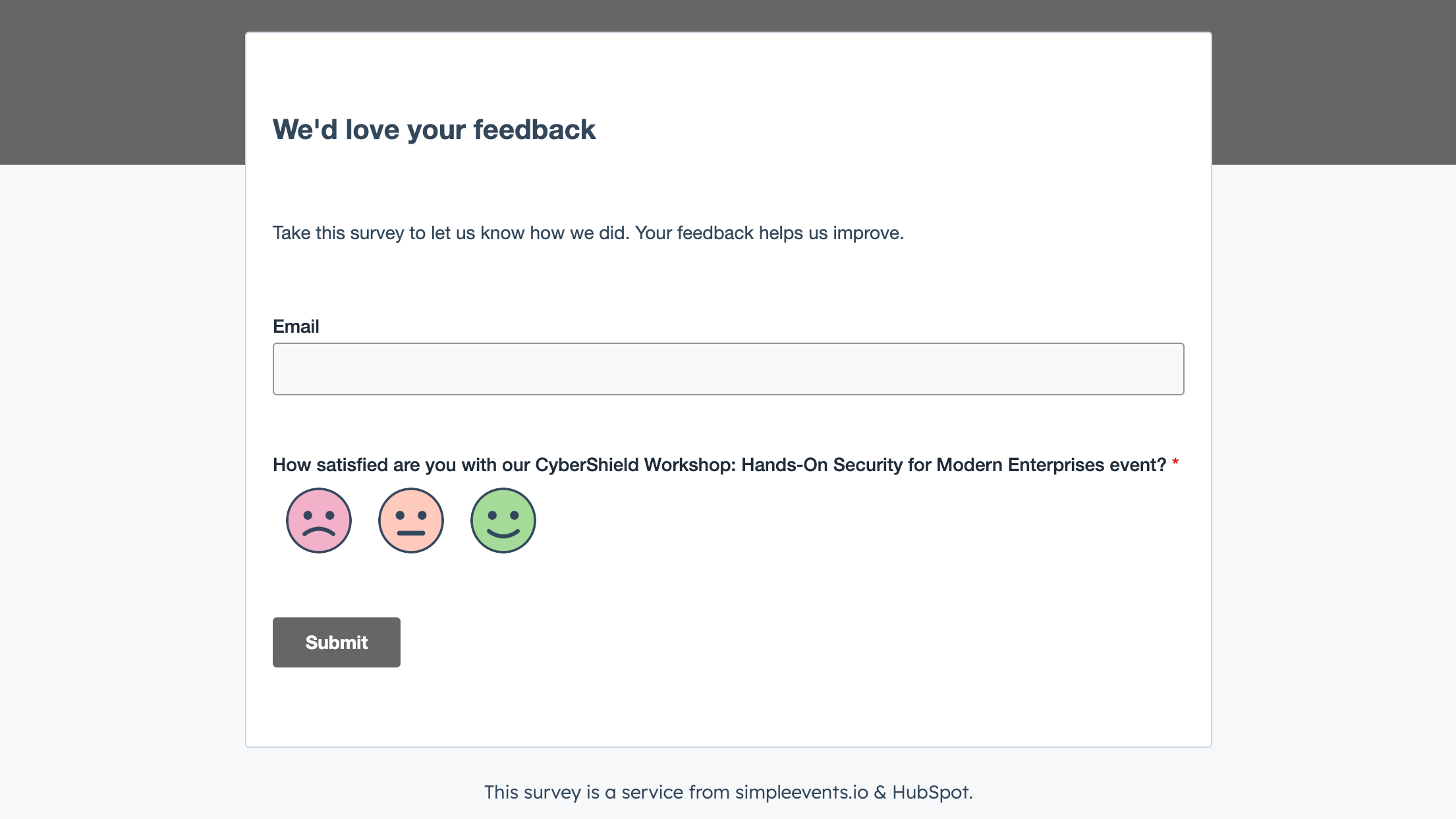 Surveys with SimpleEvents.io